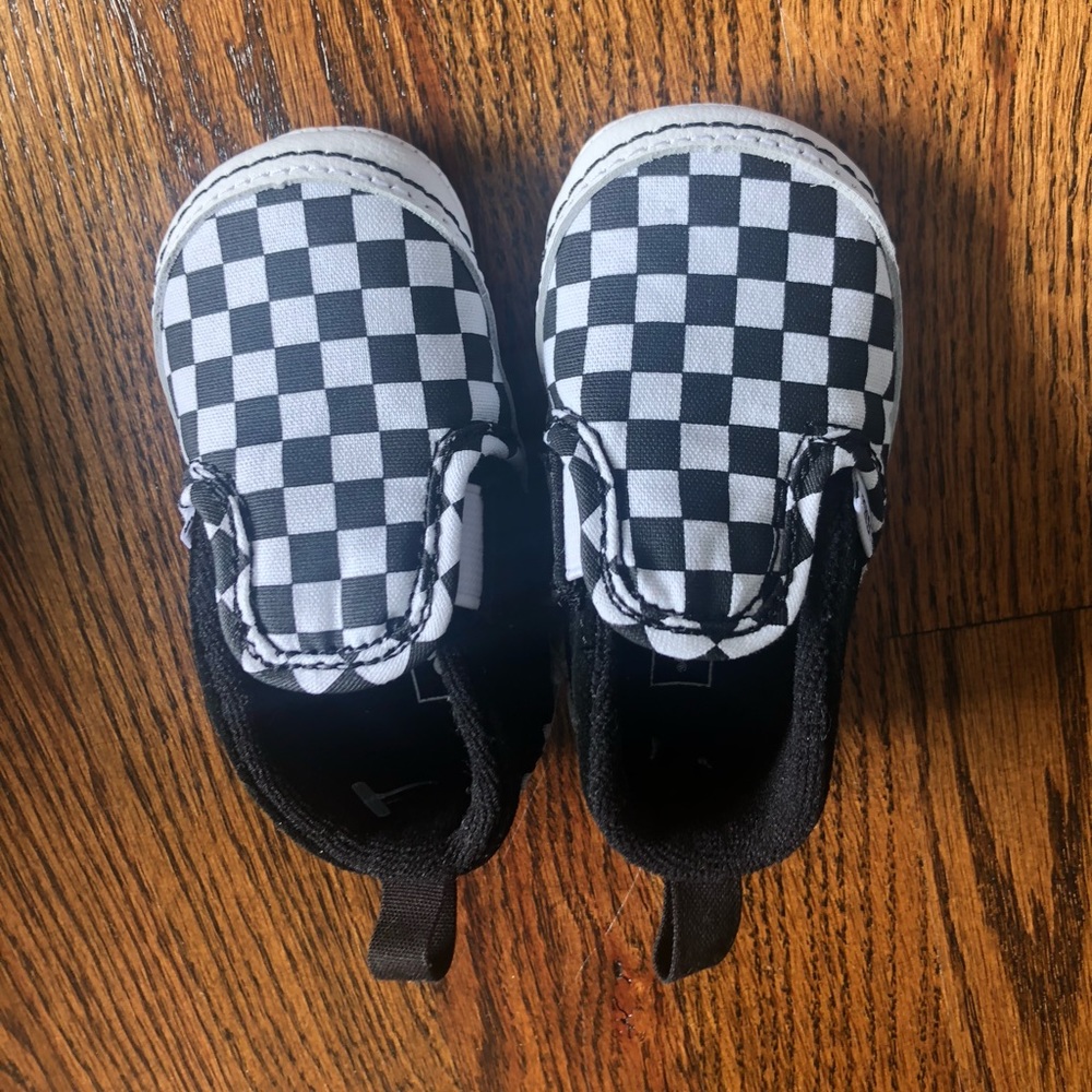 Van slip on baby shoe
